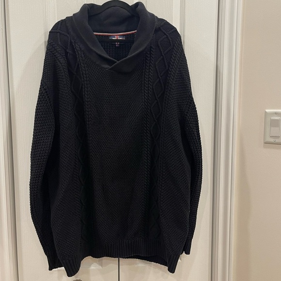 Soul of London - Men's Winter Long Sleeve Shawl Neck Jumper Sweater size 4 XL - Picture 1 of 5
